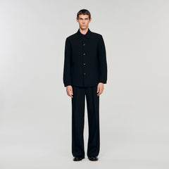 Sandro Men Long-sleeved jersey shirt