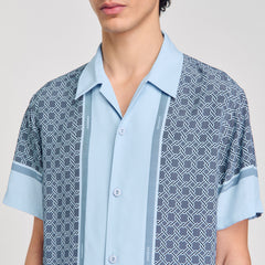 Sandro Men Short-sleeved patterned shirt