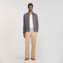 Sandro Men Pleated shirt