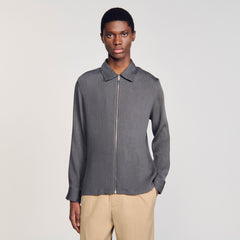Sandro Men Pleated shirt