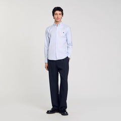 Sandro Men Cross patch shirt