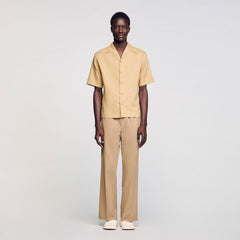 Sandro Men Cotton and linen shirt
