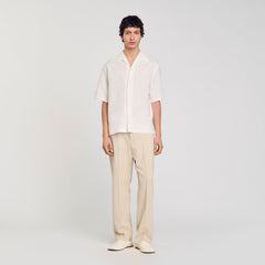 Sandro Men Cotton and linen shirt