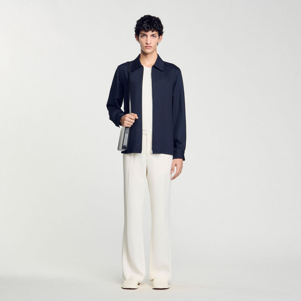 Sandro Men Zip-up shirt