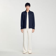 Sandro Men Zip-up shirt