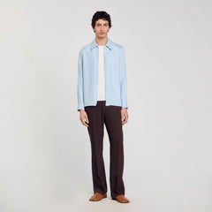 Sandro Men Zip-up shirt