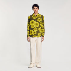 Sandro Men Loose-fit floral shirt