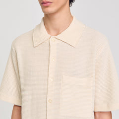 Sandro Men Waffled shirt