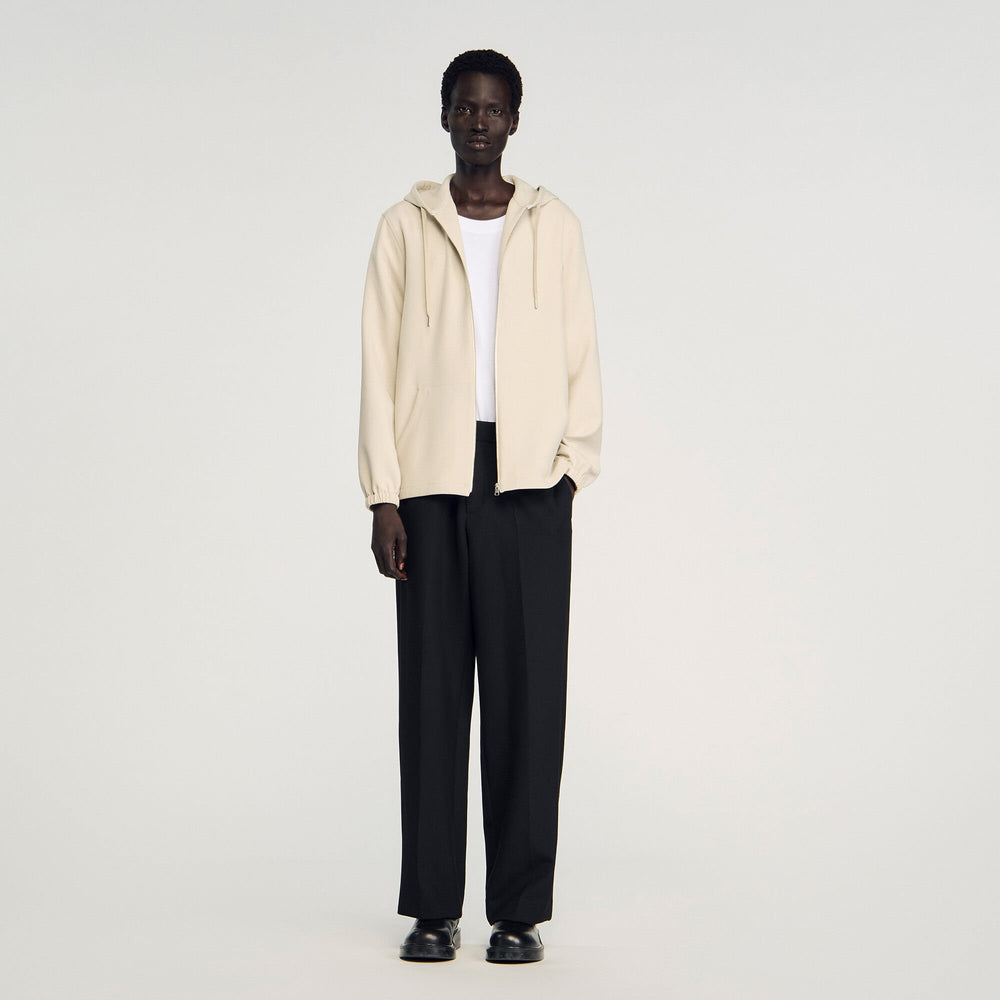 Sandro Men Hooded shirt jacket