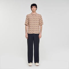Sandro Men Loose-fit rope print shirt