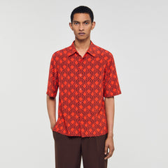 Sandro Men Loose-fit rope print shirt