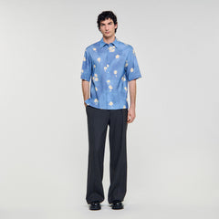 Sandro Men Floral motif shirt