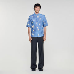 Sandro Men Floral motif shirt
