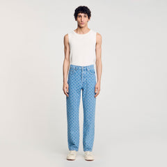 Sandro Men Regular-fit Square Cross jeans