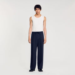 Sandro Men Elasticated wide-leg trousers