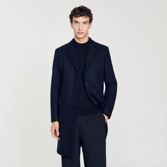 Sandro Men Wool broadcloth coat
