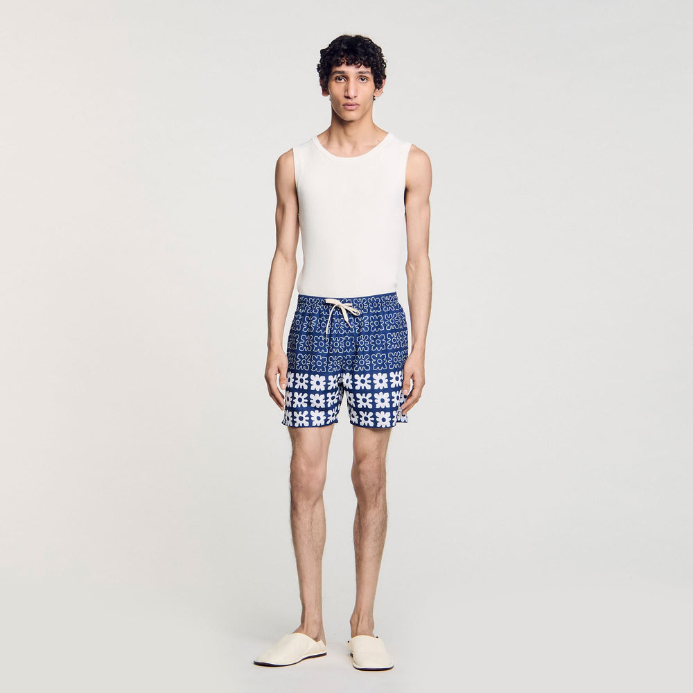 Sandro Men Floral print swim trunks