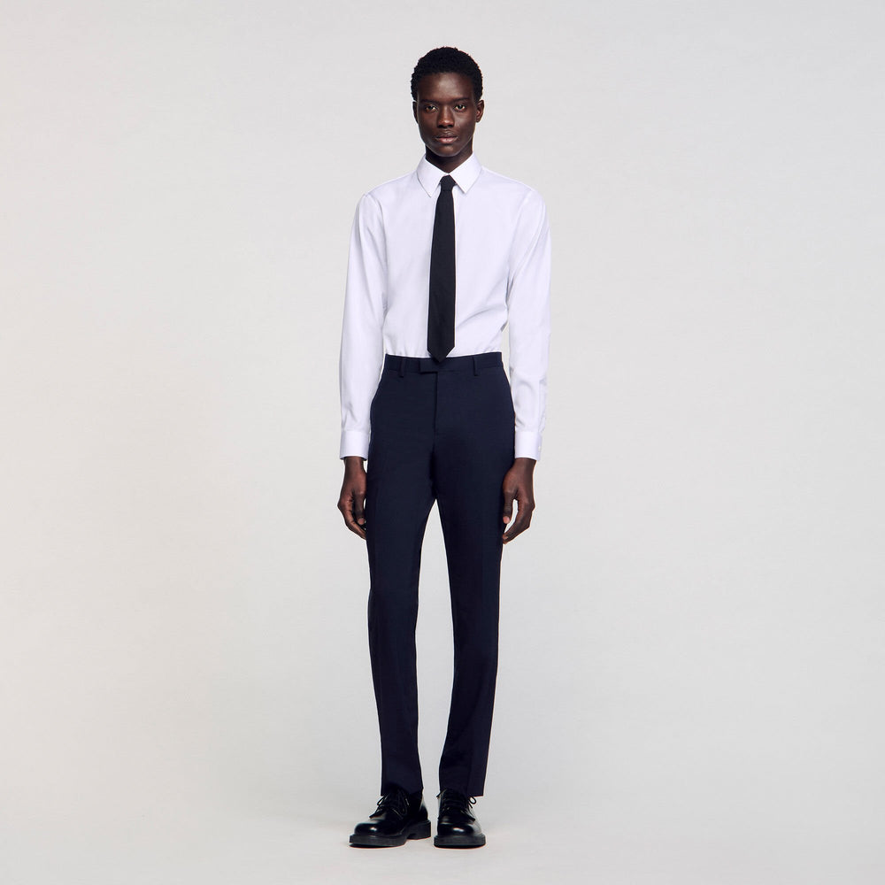 Sandro Men Classic wool suit pants