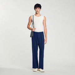 Sandro Men Wide-leg trousers