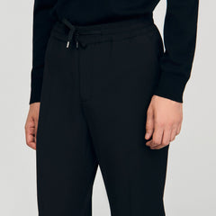 Sandro Men Elasticated straight-leg trousers