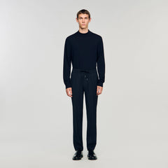 Sandro Men Elasticated straight-leg trousers