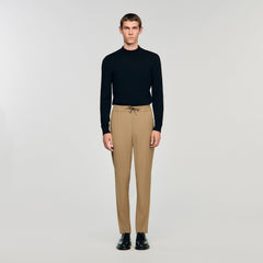Sandro Men Elasticated straight-leg trousers