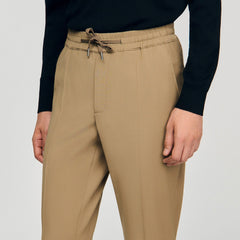 Sandro Men Elasticated straight-leg trousers