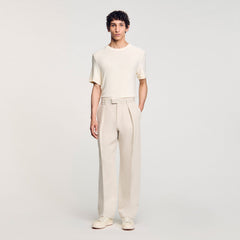 Sandro Men Wide-leg trousers with creases