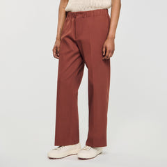 Sandro Men Elasticated wide-leg cotton trousers