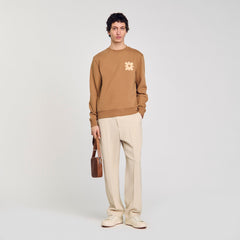 Sandro Men Sweatshirt with flower patch