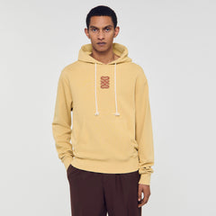 Sandro Men Leather patch sweatshirt
