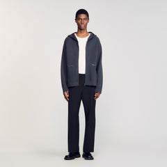 Sandro Men Milano knit hooded cardigan