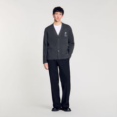 Sandro Men Cardigan with snake detail