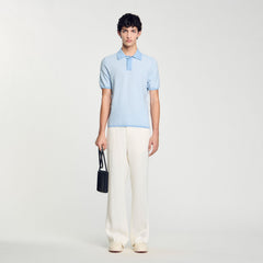 Sandro Men Square Cross polo shirt