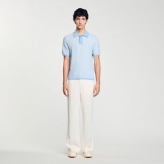 Sandro Men Square Cross polo shirt