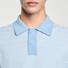 Sandro Men Square Cross polo shirt