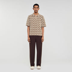 Sandro Men Rope jacquard cardigan shirt