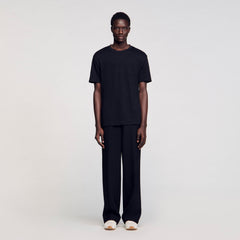 Sandro Men Certified linen T-shirt