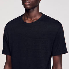 Sandro Men Certified linen T-shirt