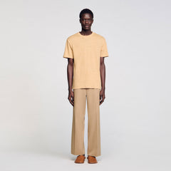 Sandro Men Linen T-shirt
