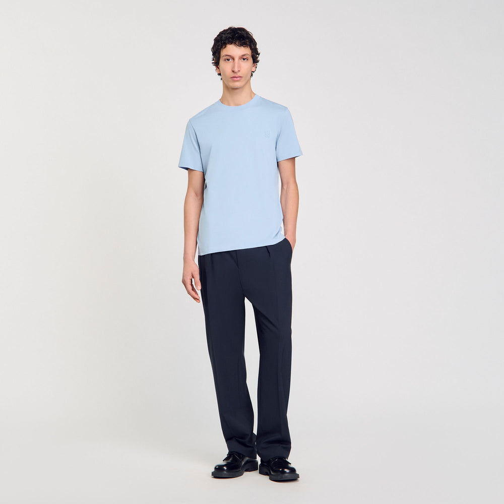 Sandro Men Cotton T-shirt