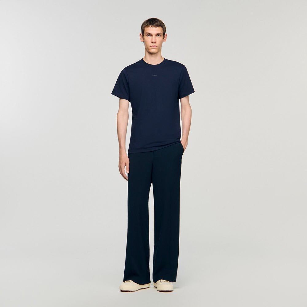 Sandro Men Cotton T-shirt with logo