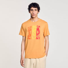 Sandro Men Wave print cotton T-shirt