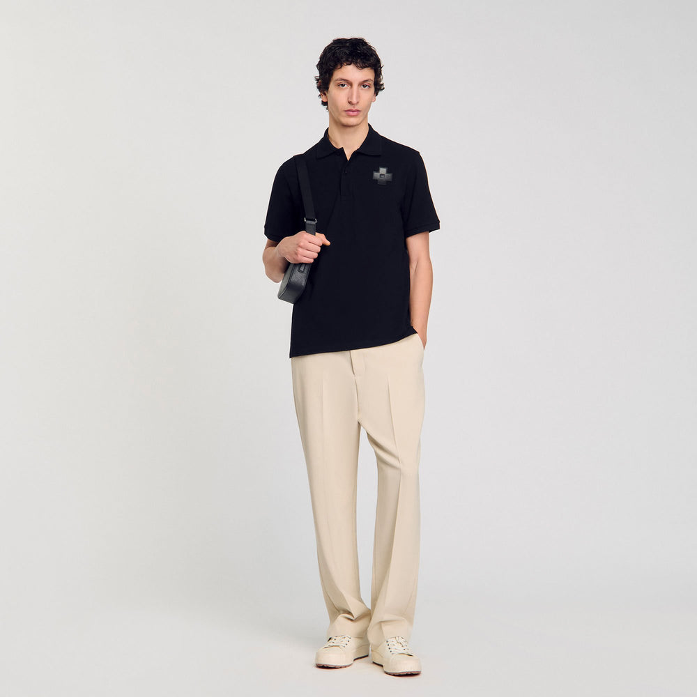Sandro Men Cotton polo shirt