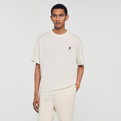 Sandro Men Leather logo T-shirt