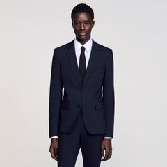 Sandro Men Classic wool suit jacket