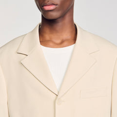 Sandro Men Oversized wool suit jacket