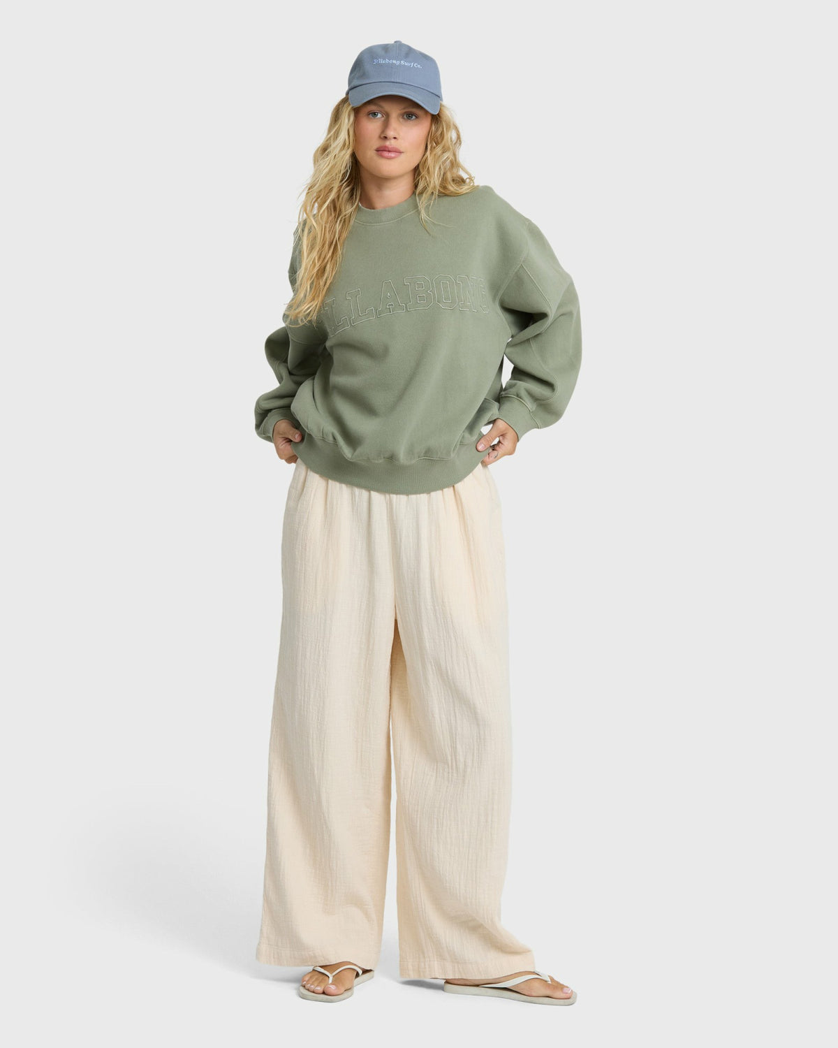 Billabong Women's Follow Me Elastic Waist Pants - Dove