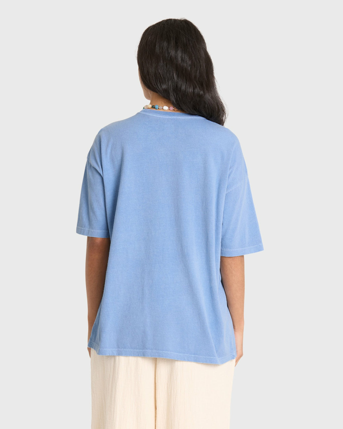 Billabong Women's Across Skies Short Sleeve Cotton T-Shirt - Blue Horizon