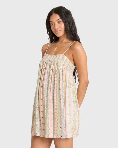 Billabong Women's Dream Of Me Mini Dress - Smoke Green